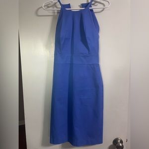 Blue mid length dress